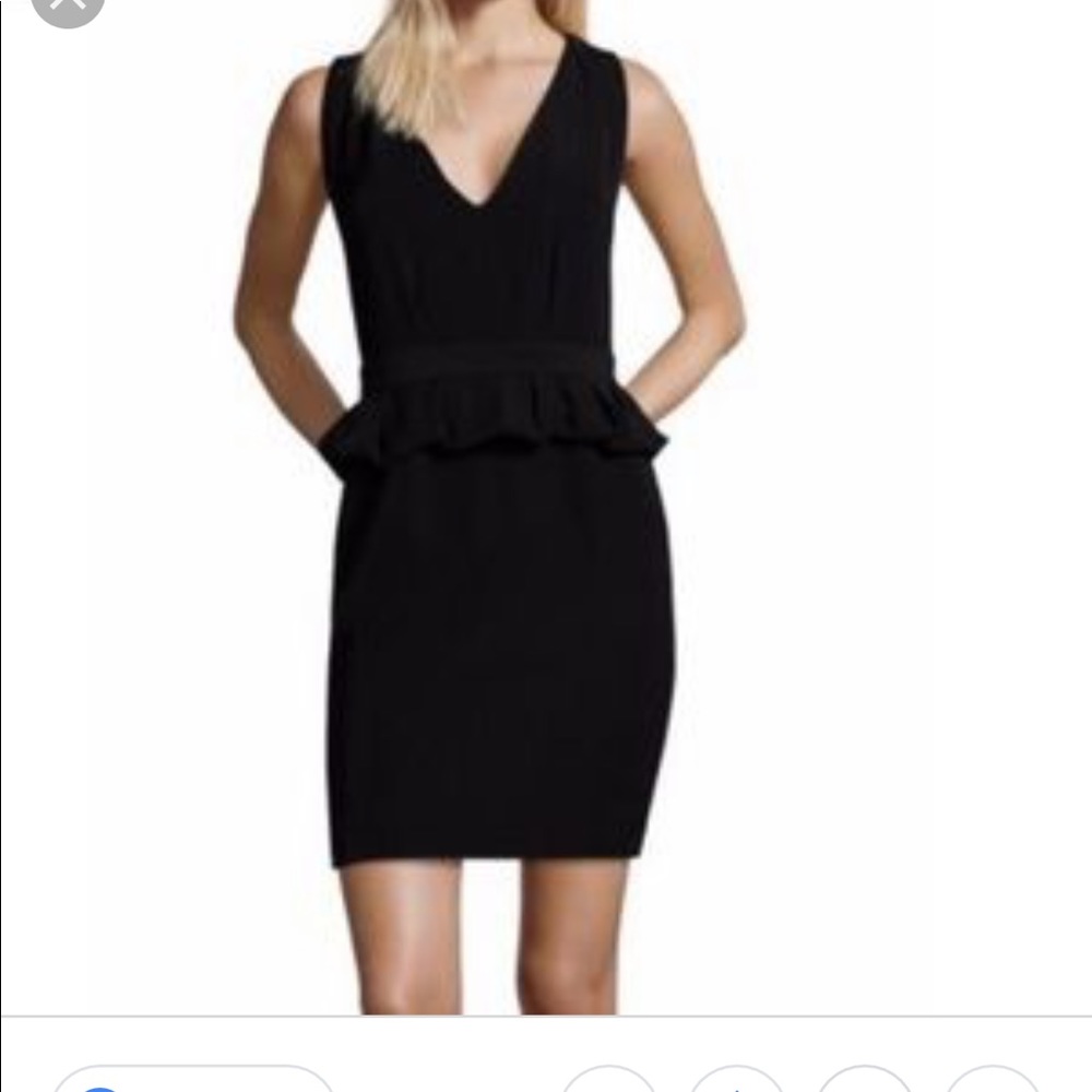 Maje
Black Peplum Cocktail Dress